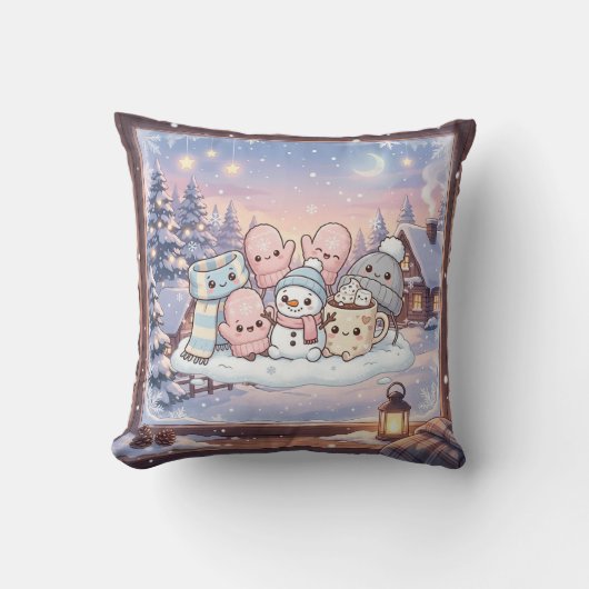 Coussin de neige d'hiver confortable (Recto)
