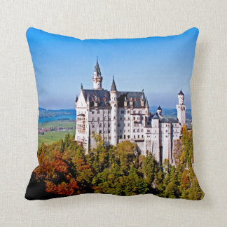 Coussin de Neuschwanstein 16x16 de château