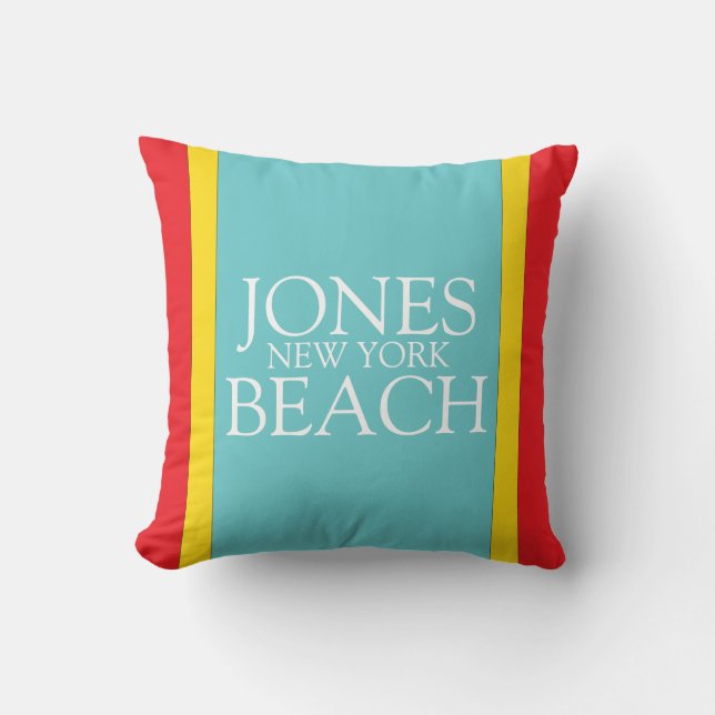 Coussin de New York de plage de Jones (Recto)
