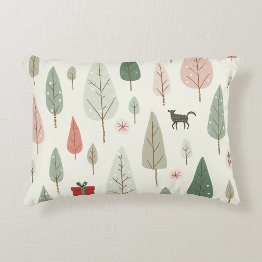 coussin de Noël à motif sapin (Devant)