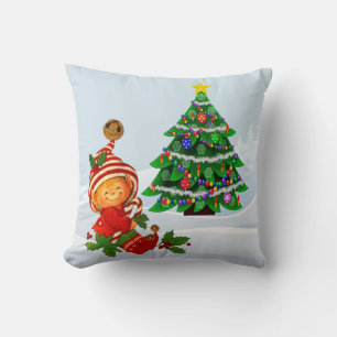 Coussin de Noël Adorable Elfe