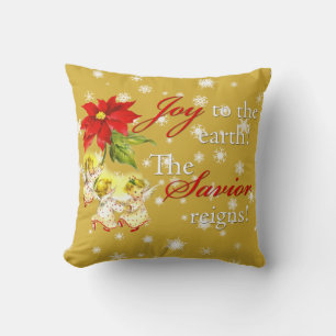 Coussin de Noël avec anges bébés dansants