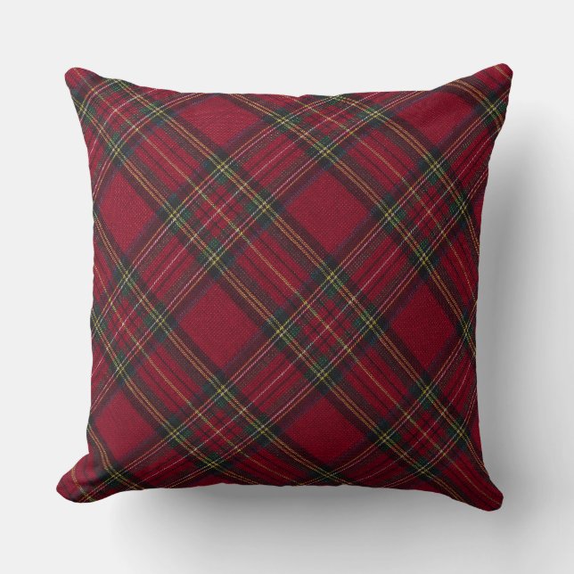 Coussin de Noël classique Buffalo Plaid (Recto)