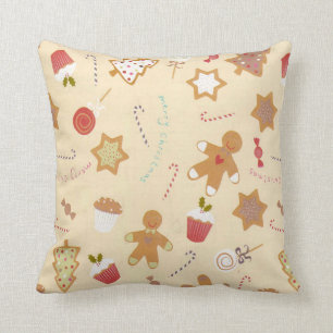 Coussin de Noël de biscuits de pain d'épice