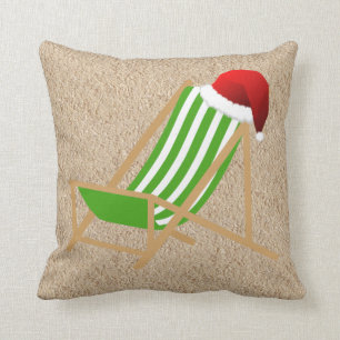 Coussin de Noël de chaise de plage