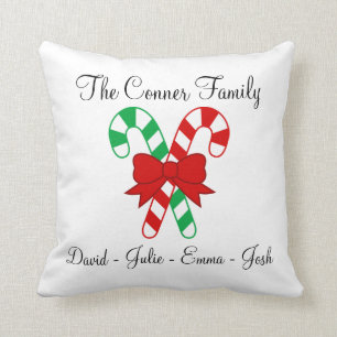 Coussin de Noël de famille
