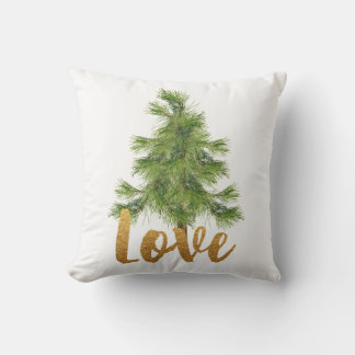 Coussin de Noël de l'amour et du pin