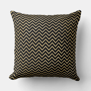 Coussin de Noël de luxe – Noir, Blanc & Or