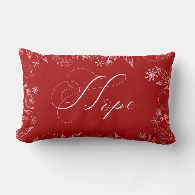 Coussin de Noël de Red HOPE (Recto)