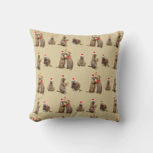 Coussin de Noël des Prairies (or)