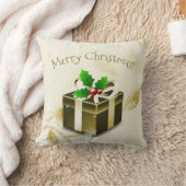 Coussin de Noël doré pour cadeau (Couverture)