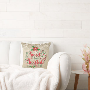 Coussin de Noël doux mais tordu