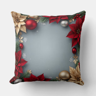 Coussin de Noël élégant pour jeté
