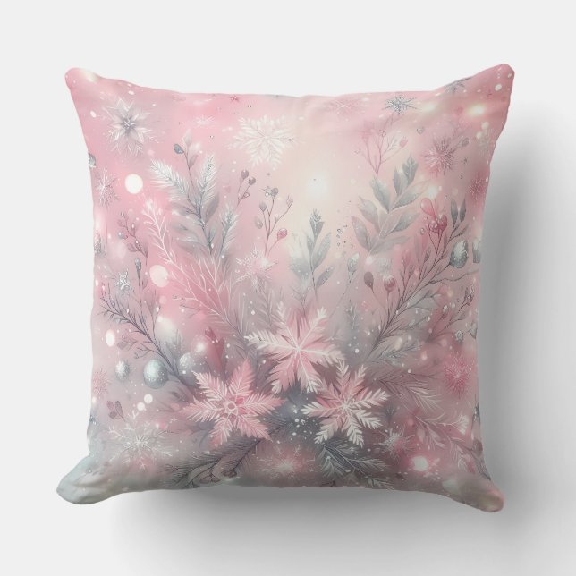 Coussin de Noël élégant violet  (Recto)