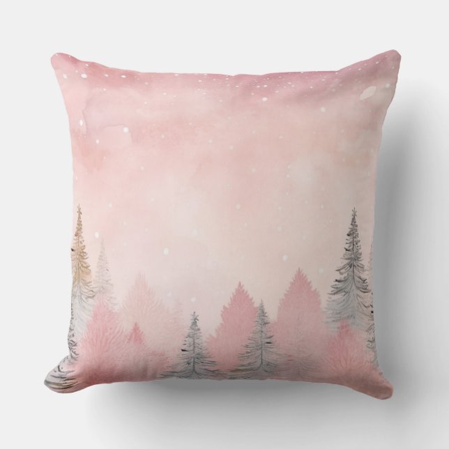 Coussin de Noël élégant violet  (Recto)