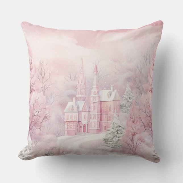 Coussin de Noël élégant violet  (Recto)