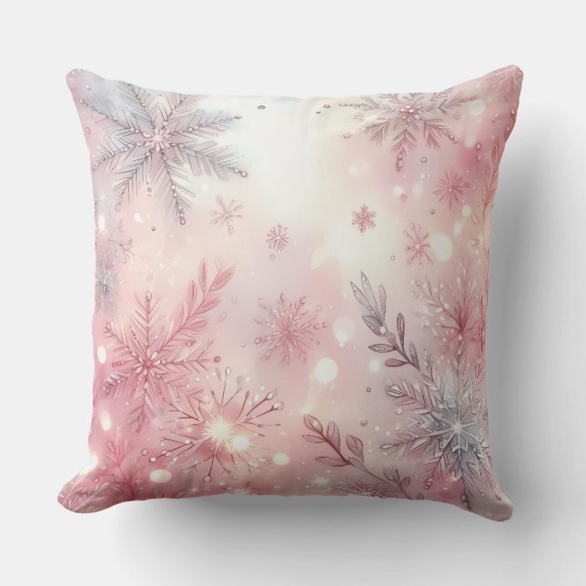 Coussin de Noël élégant violet  (Recto)