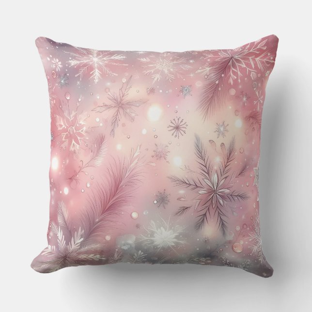 Coussin de Noël élégant violet  (Recto)