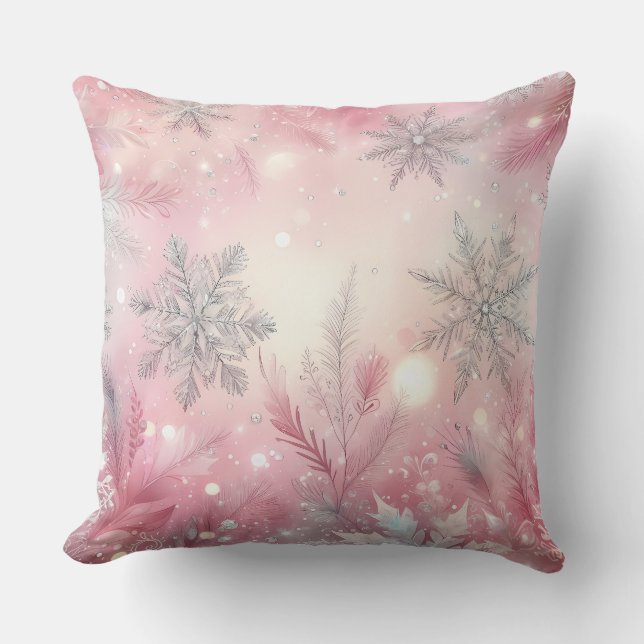 Coussin de Noël élégant violet  (Recto)