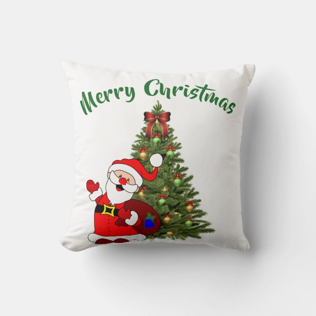 Coussin de Noël en forme de sapin (Recto)