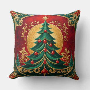 Coussin de Noël en forme de sapin de Noël