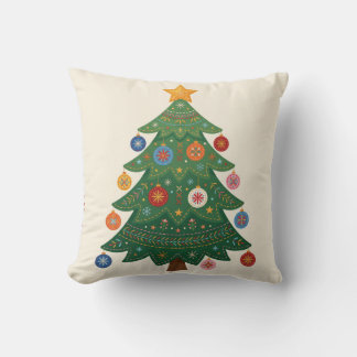 Coussin de Noël en forme de sapin de Noël