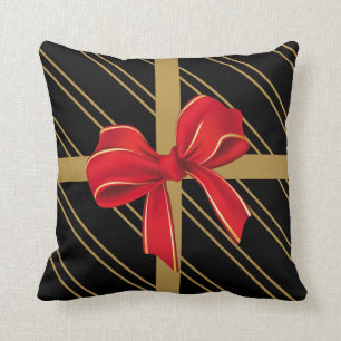 Coussin de Noël, enveloppe de cadeau moderne avec