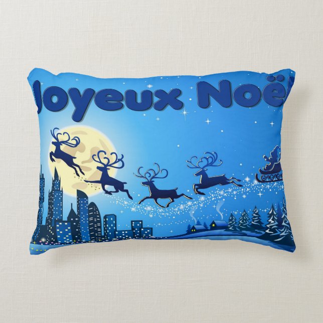 Coussin de Noël Festif  (Devant)