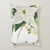 Coussin de Noël Floral Vert Et Blanc (Devant(Vertical))