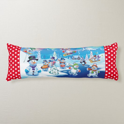 Coussin de Noël géant des neiges des merveilles d' (Devant)