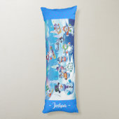 Coussin de Noël géant des neiges des merveilles d' (Dos (Vertical))