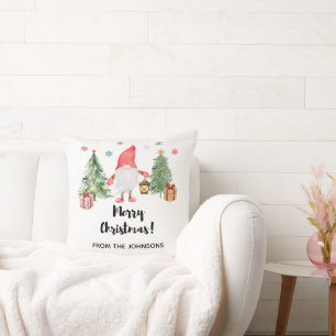 Coussin de Noël Gnome Cadeau de Noël