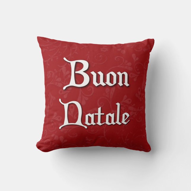 Coussin de Noël italien Buon Natale (Recto)