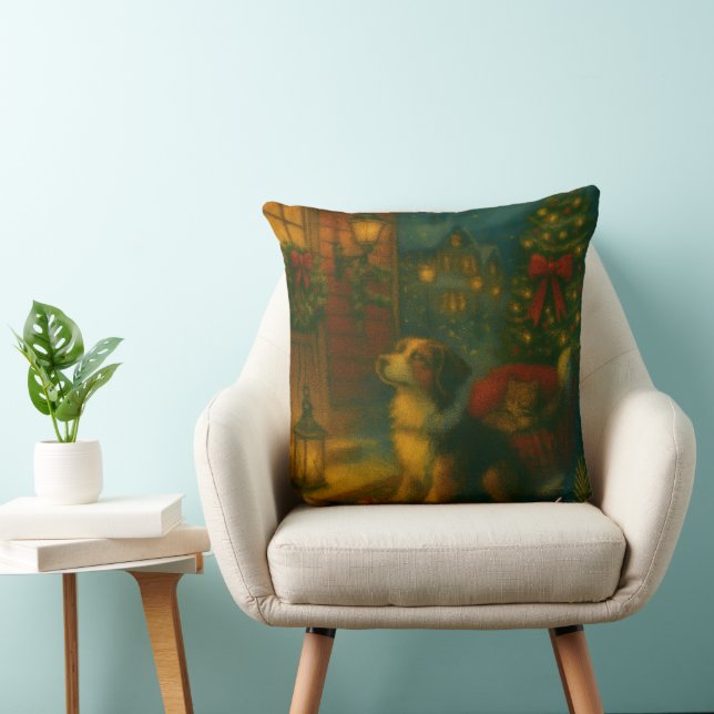Coussin de Noël jeté (Chaise)
