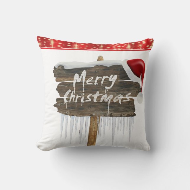 Coussin de Noël, Joyeux Noël (Recto)