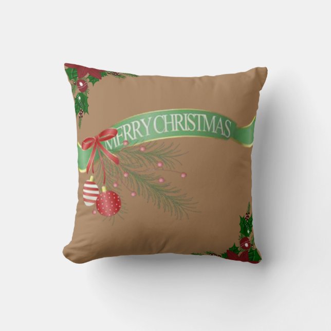 Coussin de Noël, Joyeux Noël (Recto)