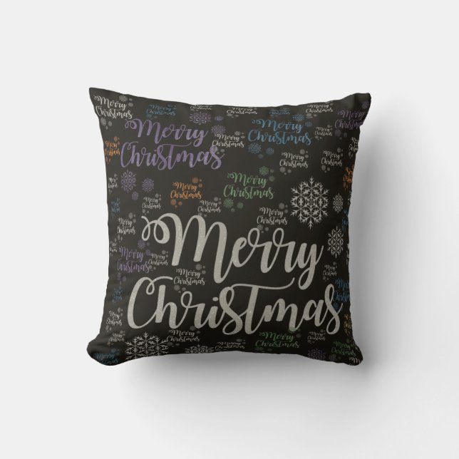 Coussin de Noël, Joyeux Noël (Recto)