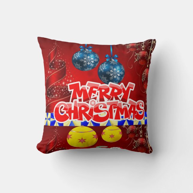 Coussin de Noël, Joyeux Noël (Recto)