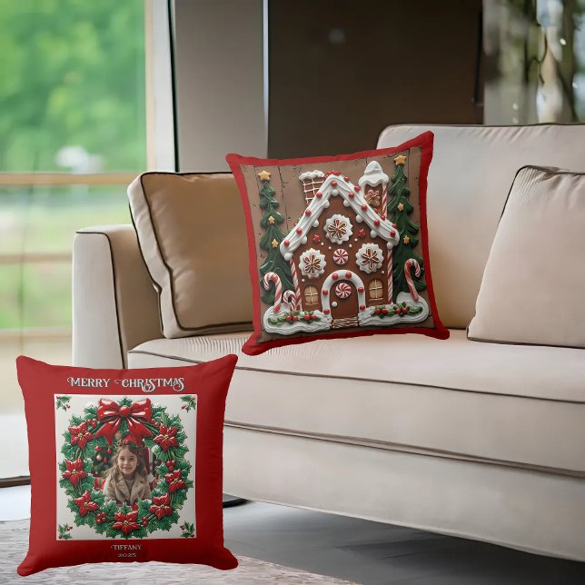 Coussin de Noël Maison en Pain d'Épice (Créateur téléchargé)