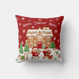 Coussin de Noël Maison en Pain d'Épice