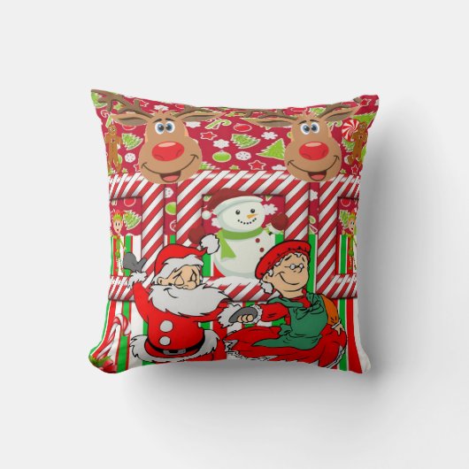Coussin de Noël, Mme Claus Santa (Recto)