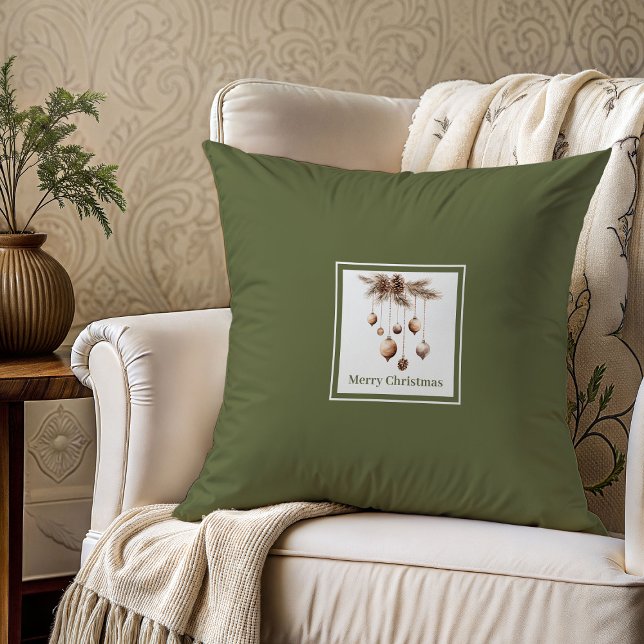 Coussin de Noël neutre pour maman papa (Neutral Christmas Pillow Gift for Mom Dad)