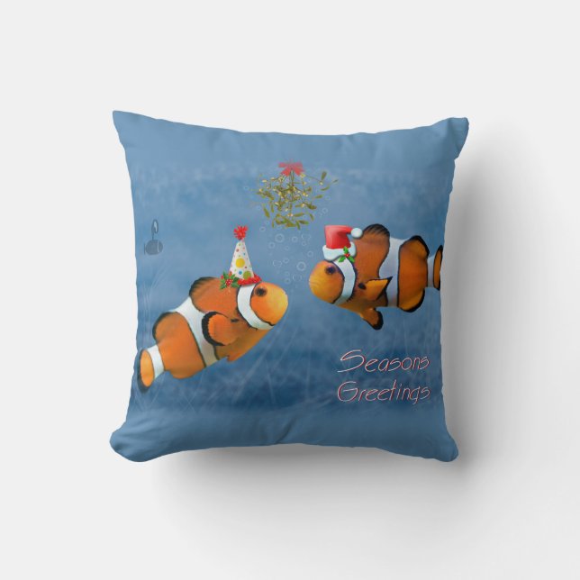 Coussin de Noël pêche (Recto)