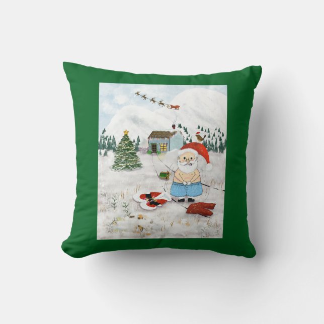 Coussin de Noël père Noël (Recto)
