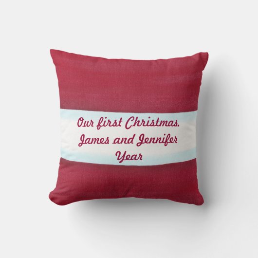 Coussin de Noël personnalisé Père Noël taille (Recto)