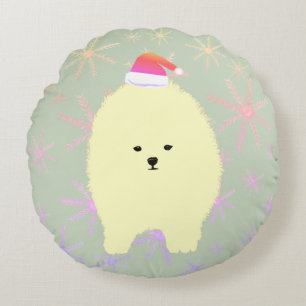 Coussin de Noël pour chien Poméranie