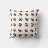 Coussin de Noël Pug (Verso)