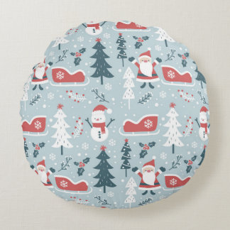 Coussin de Noël rond confortable