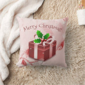 Coussin de Noël rouge en jeté (Couverture)