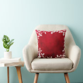 Coussin de Noël rouge et blanc (Chaise)